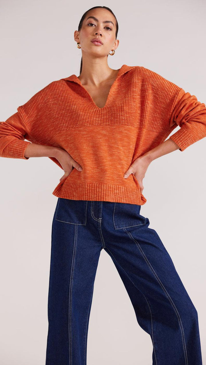 Derby Jumper - Orange Marle