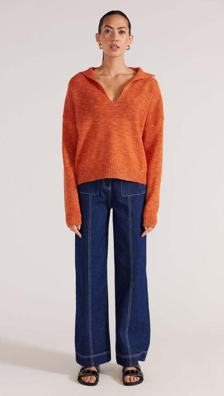 Derby Jumper - Orange Marle