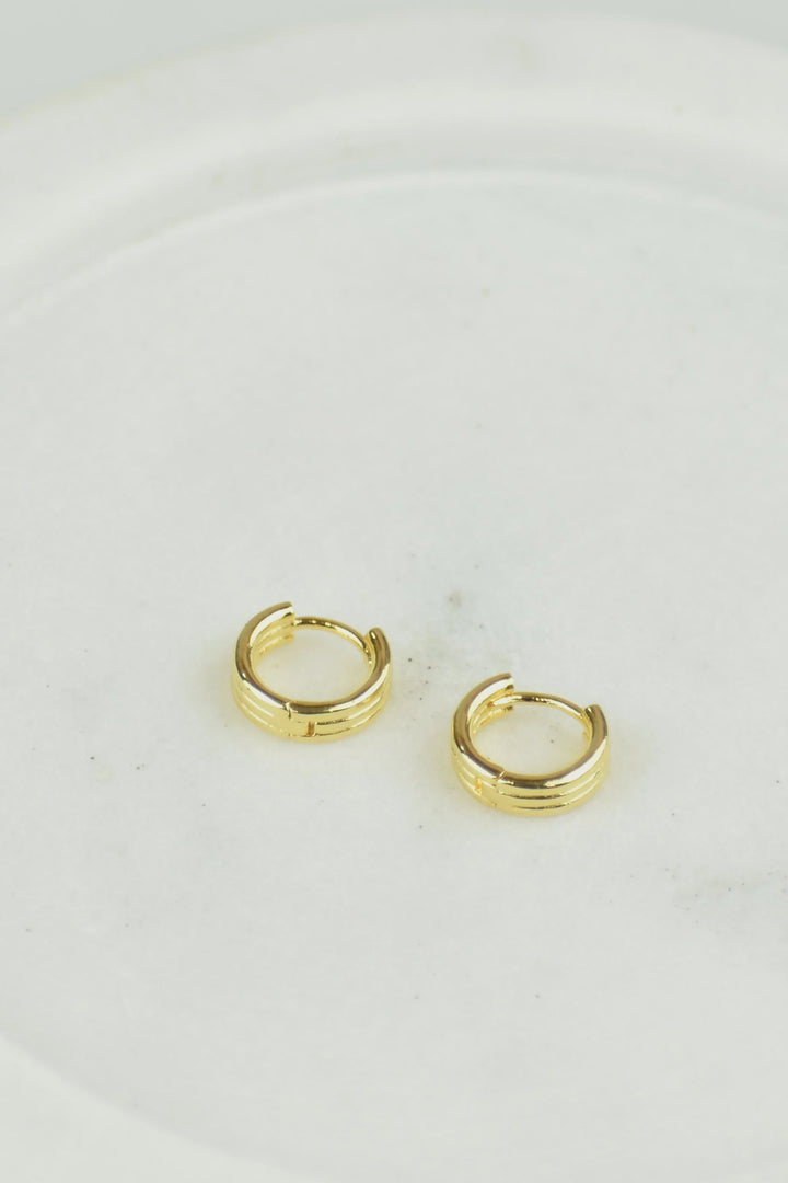 Astrid Small Hoop Earrings - Gold