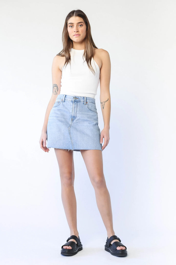 Echo Mini Skirt - Empress Light Blue