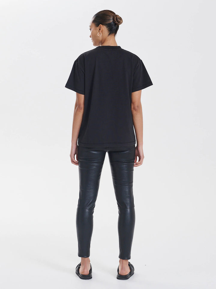 Cheetah Tee- Washed Blacked