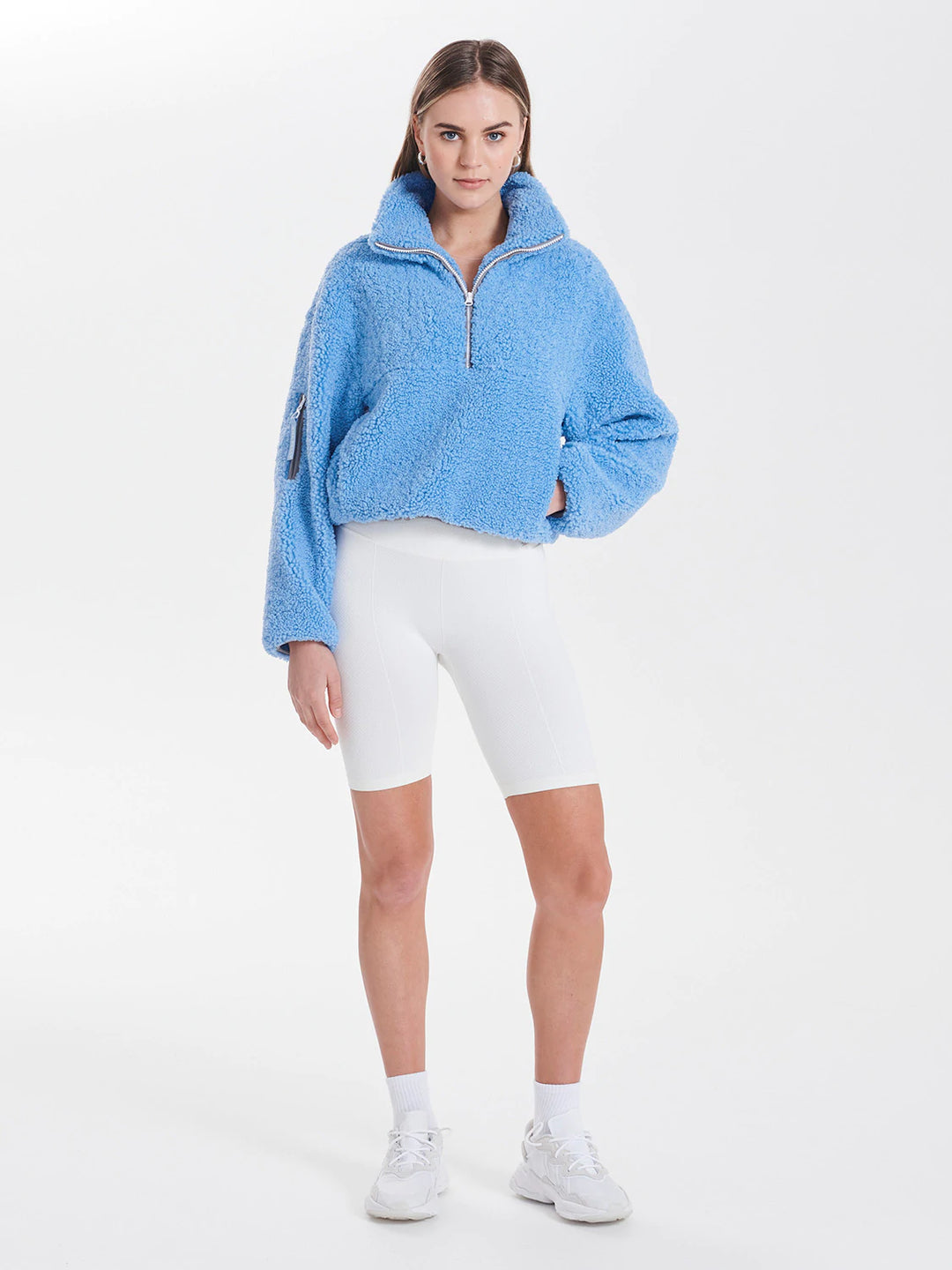 Maeve Teddy Jacket - Cornflower