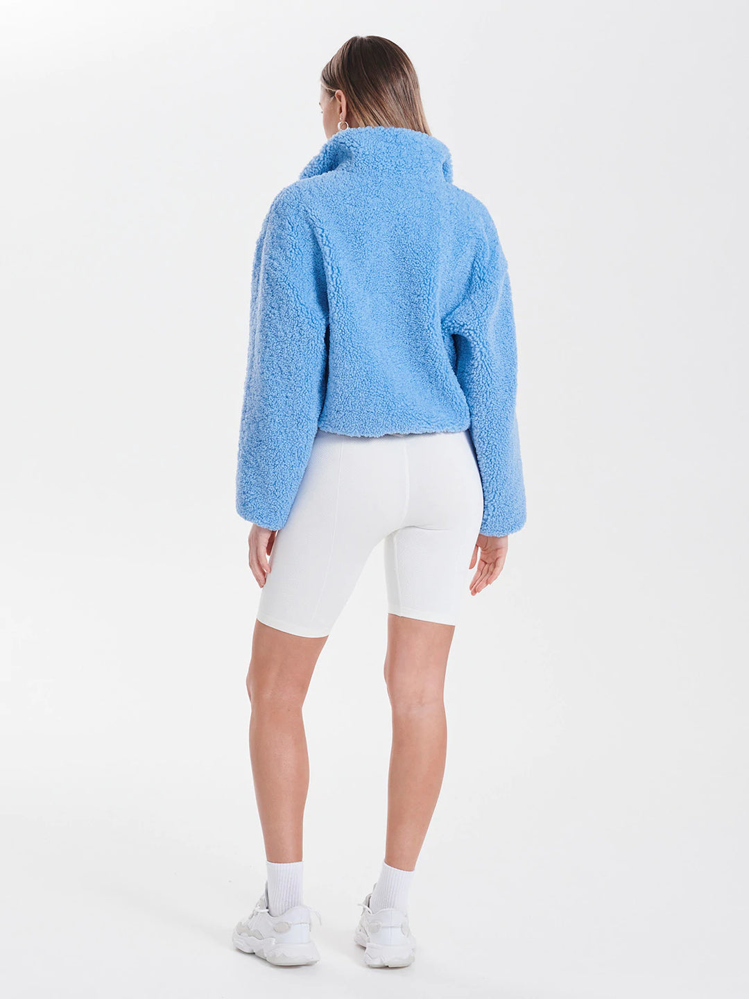 Maeve Teddy Jacket - Cornflower