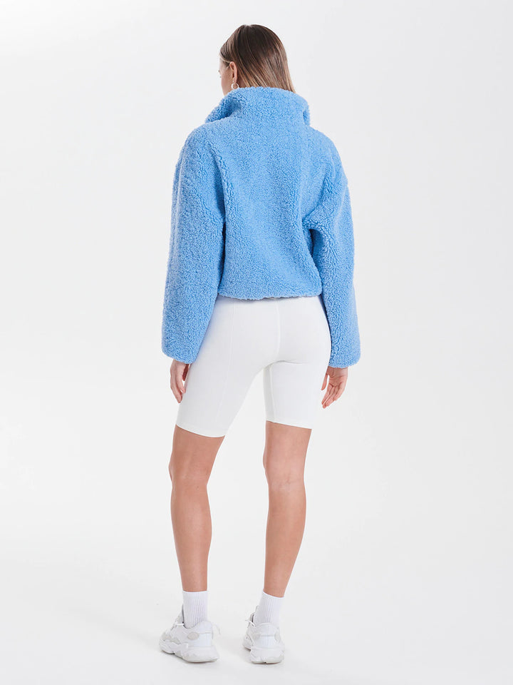 Maeve Teddy Jacket - Cornflower