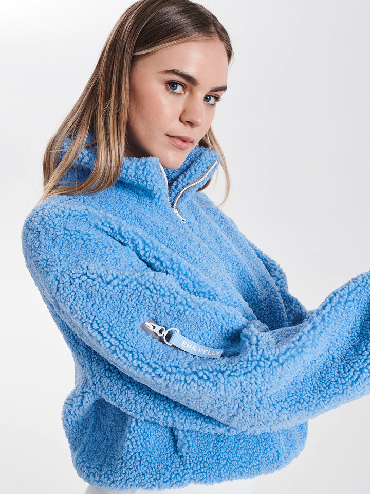 Maeve Teddy Jacket - Cornflower