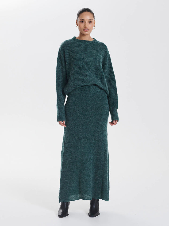 Mary Mohair Longsleeve Knit- Emerald