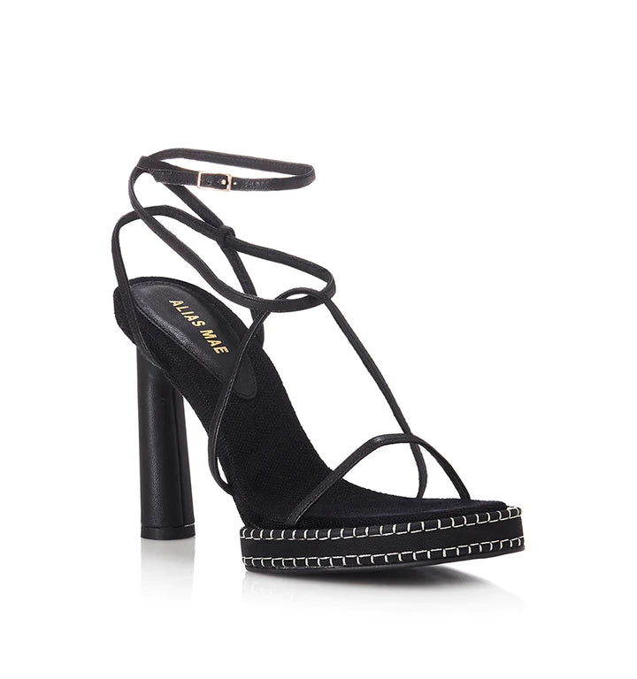 Ginger- Black/Black Leather