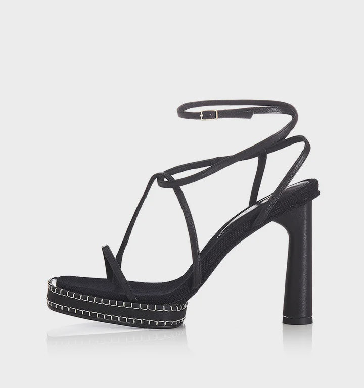 Ginger- Black/Black Leather