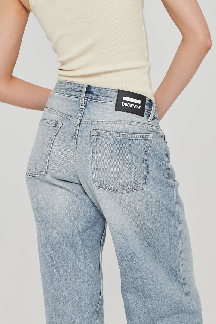 Dr Denim Hill Low Rise Jean - Drift Light Blue