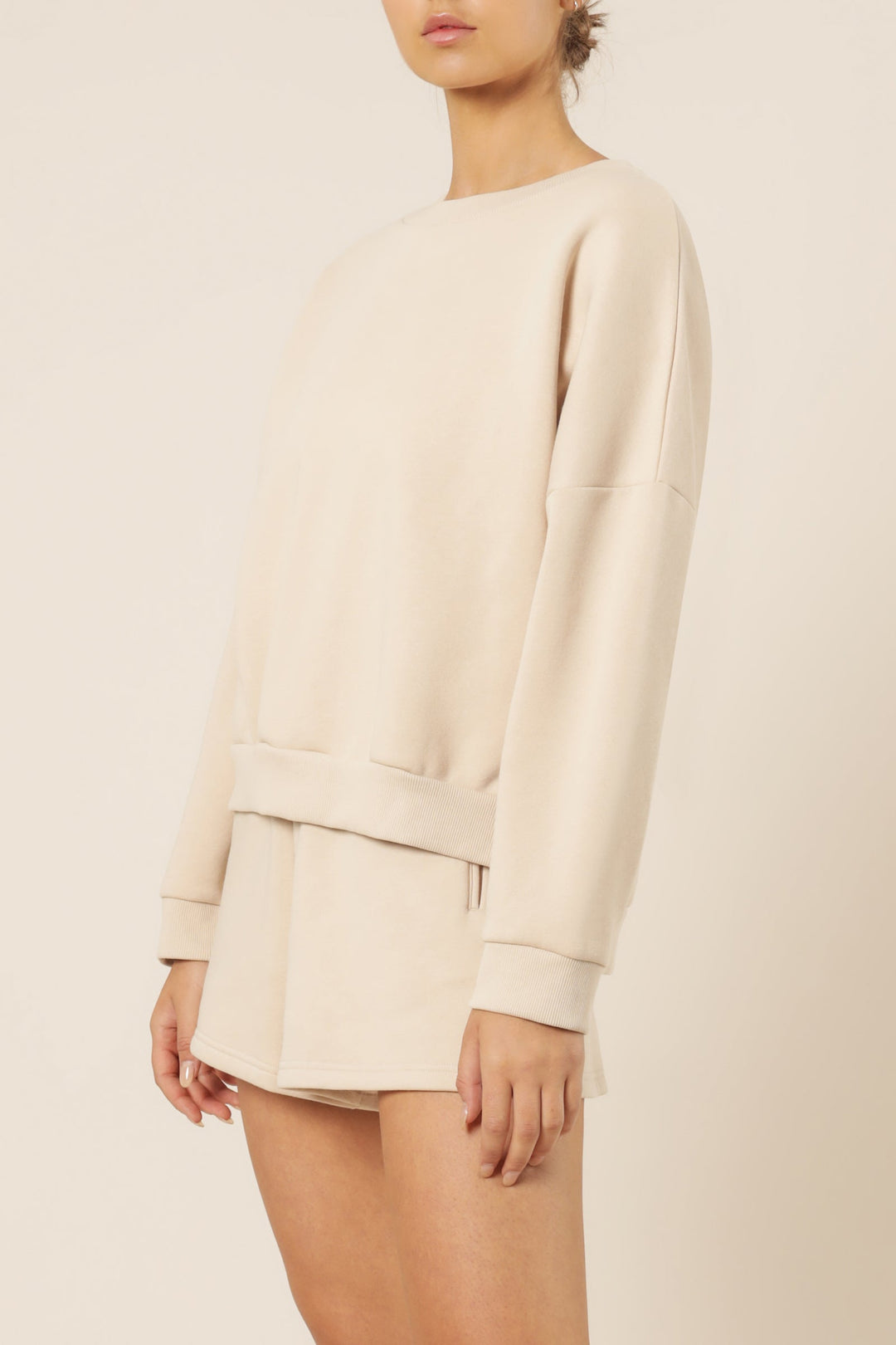 Carter Classic Oversized Sweat - Sand