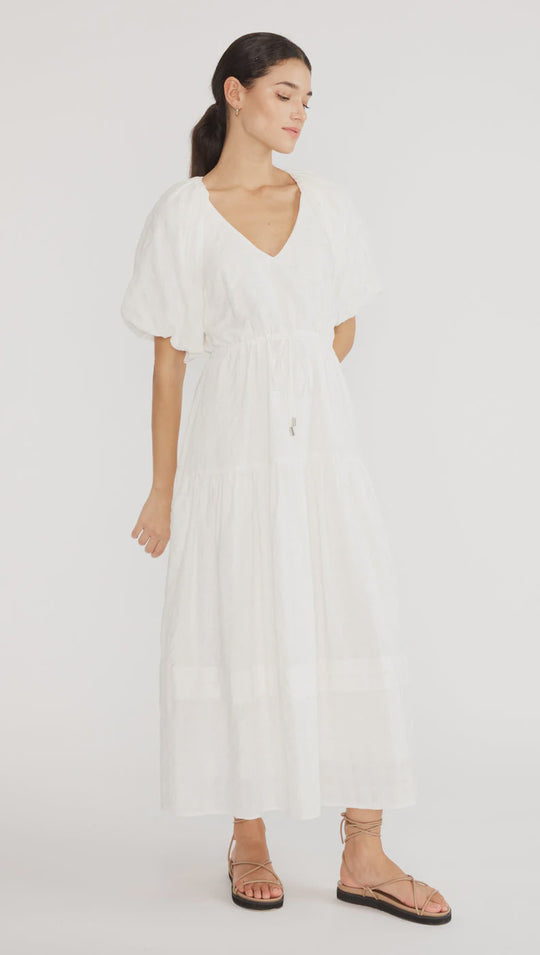 Karina Midi Dress- White – BIRDIE • BLUE