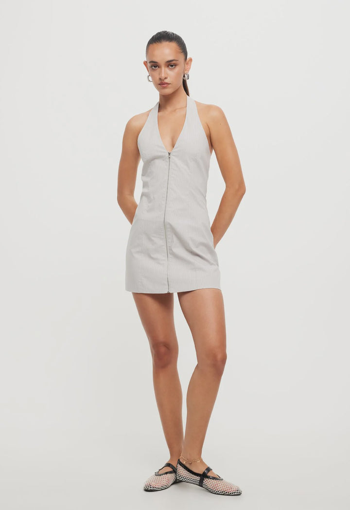 Lioness Girl Next Door Mini Dress- Ash Stripe