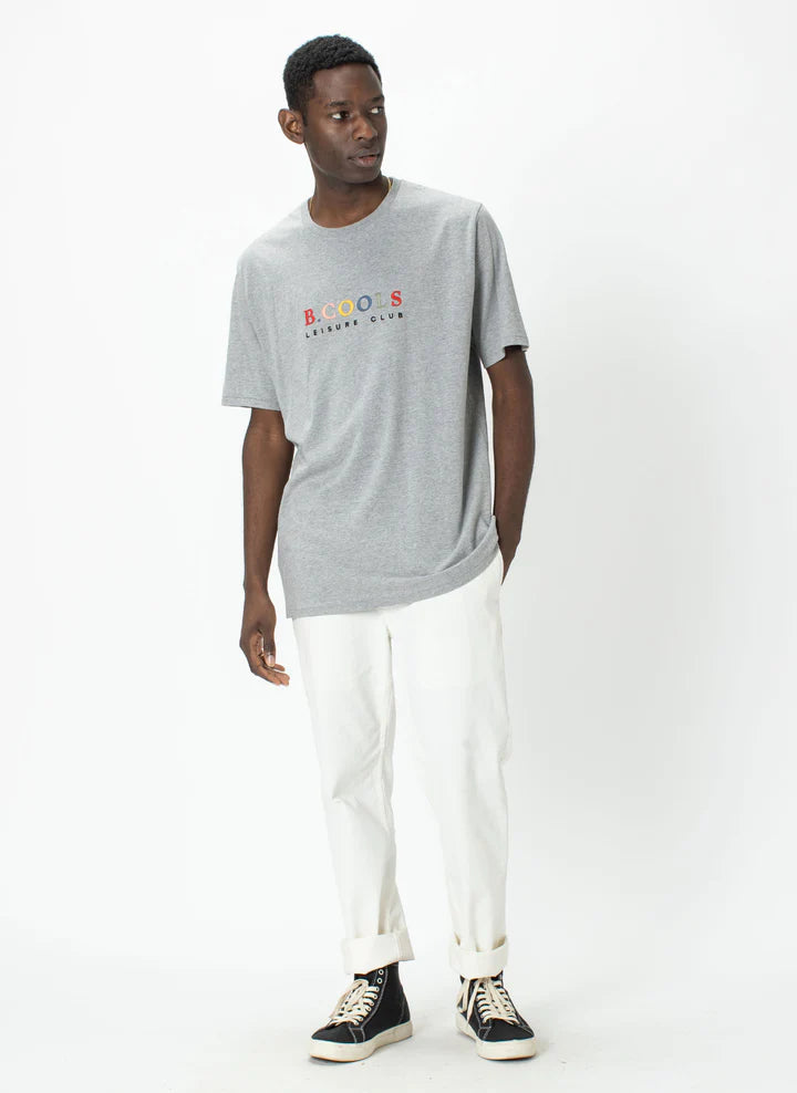 Leisure Club Tee - Grey Melange
