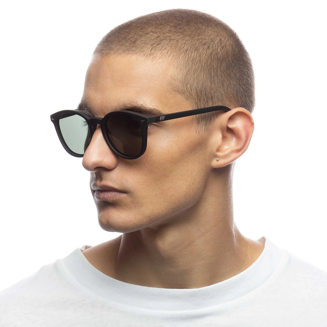 Le Specs Bandwagon Sunglasses - Black Rubber