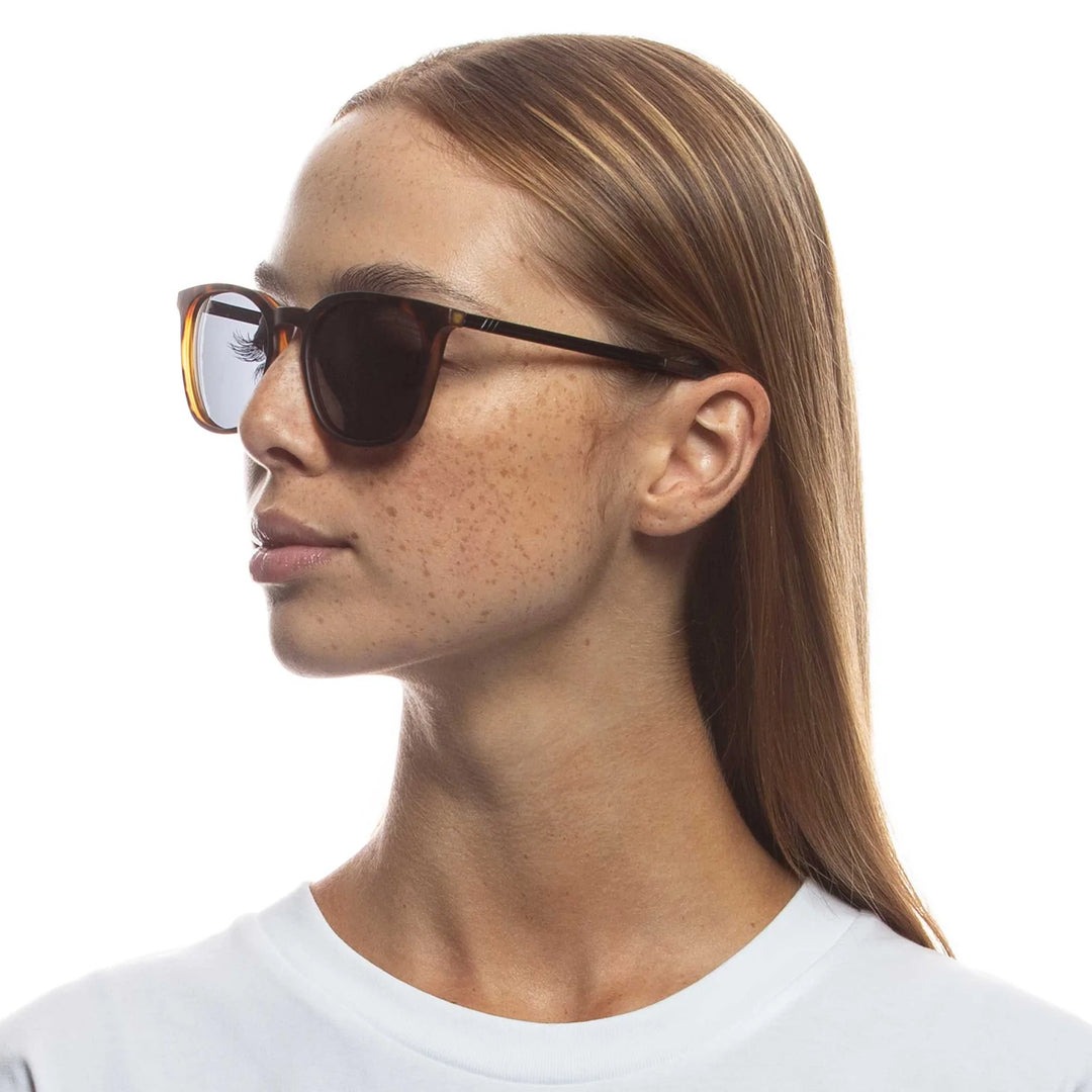 Le Specs Huzzah Sunglasses - Matte Tort Polarised