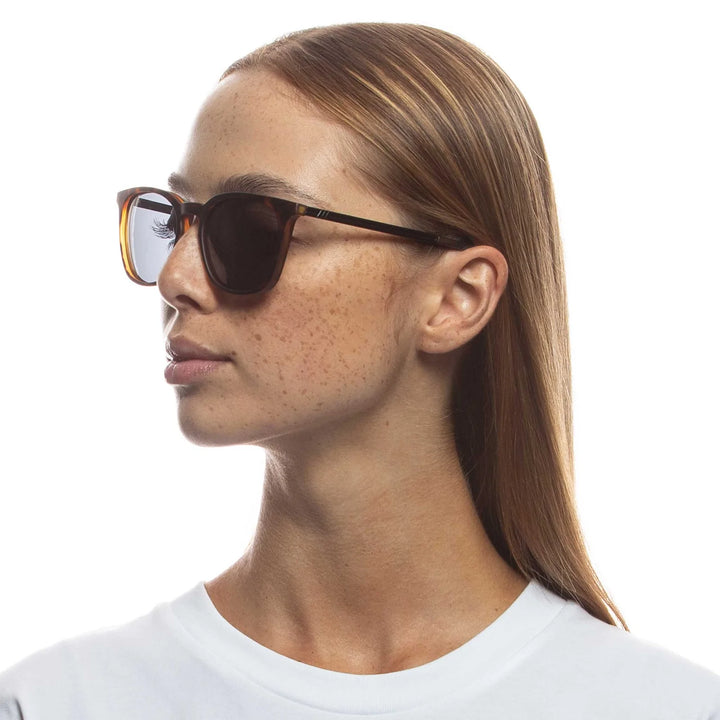 Le Specs Huzzah Sunglasses - Matte Tort Polarised