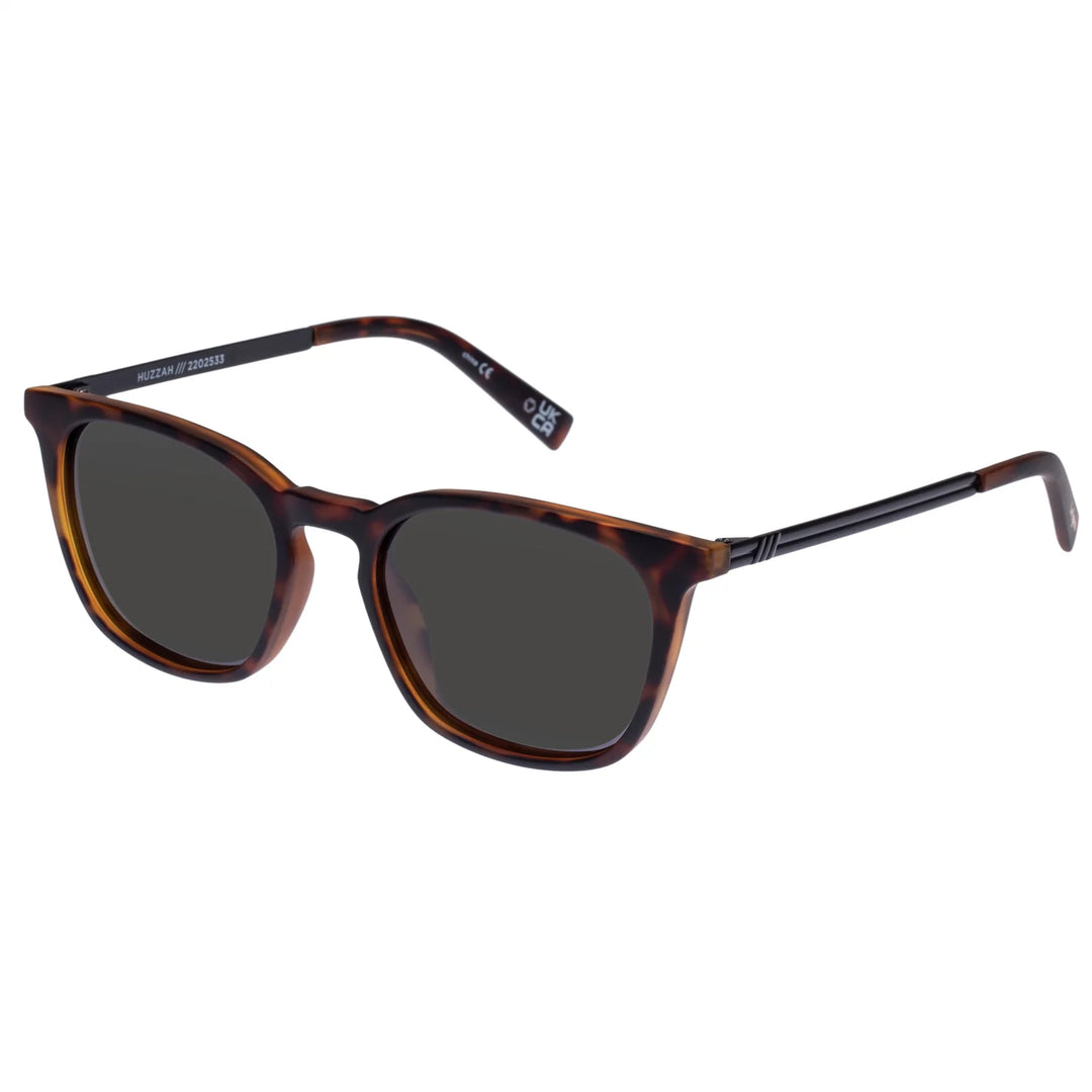 Le Specs Huzzah Sunglasses - Matte Tort Polarised