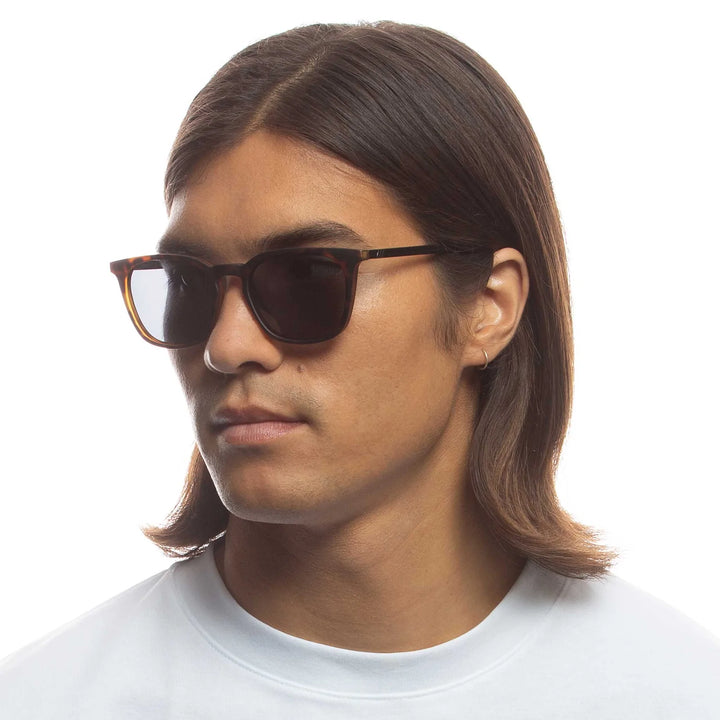 Le Specs Huzzah Sunglasses - Matte Tort Polarised