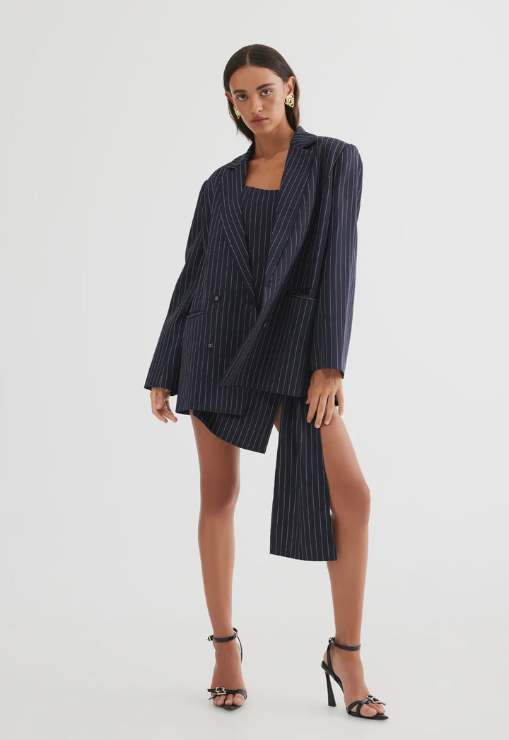 Lioness Hills Blazer - Navy Pinstripe