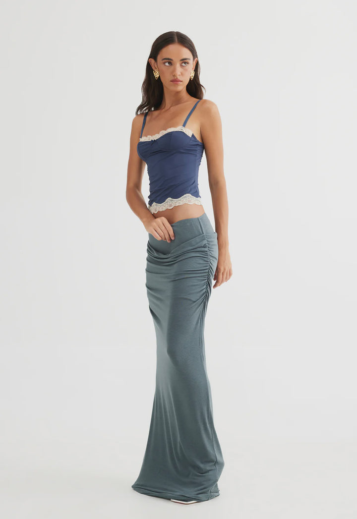 Lioness Almost Famous Maxi Skirt - Pewter