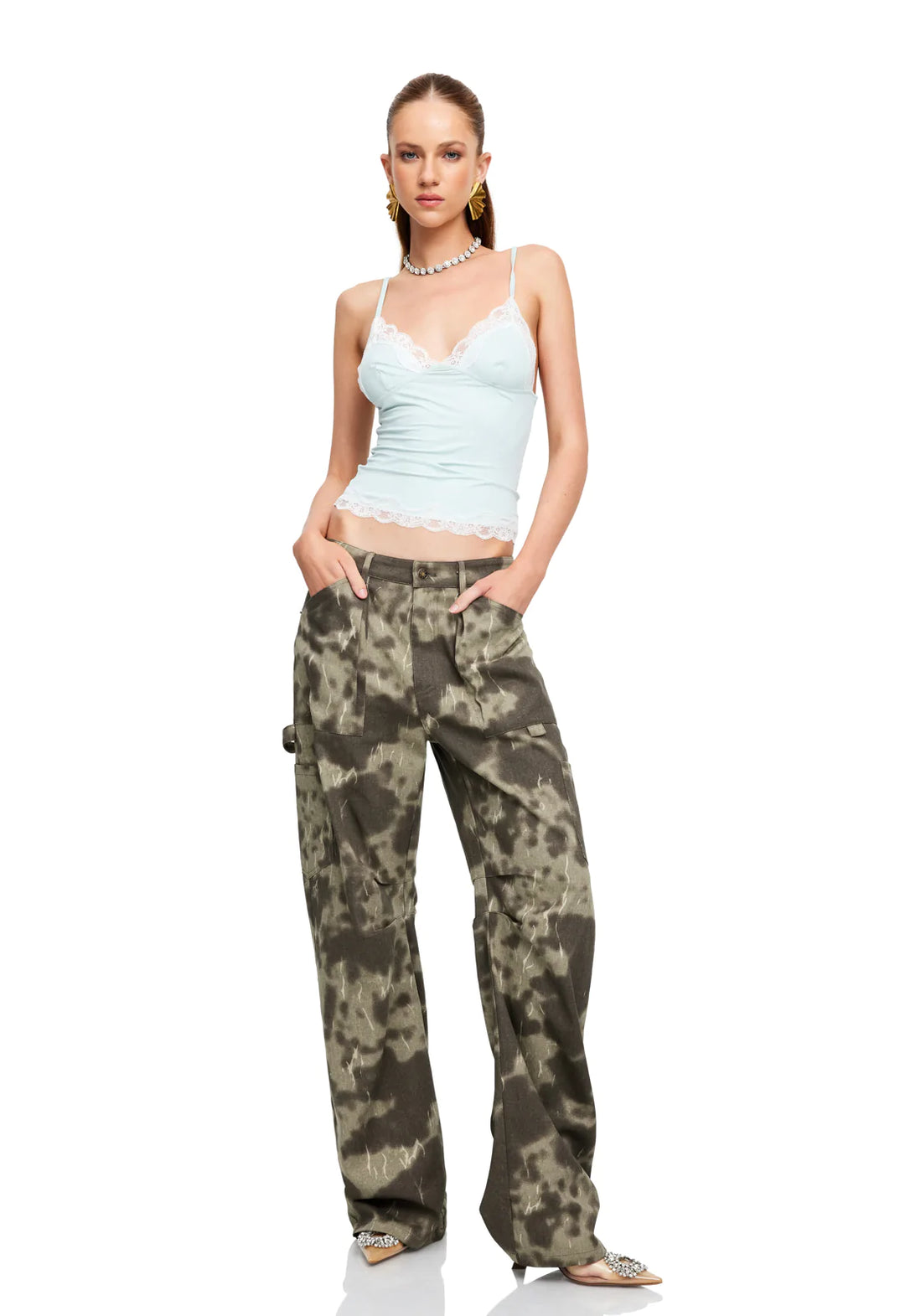 Dos Fitted Cami - Baby Blue