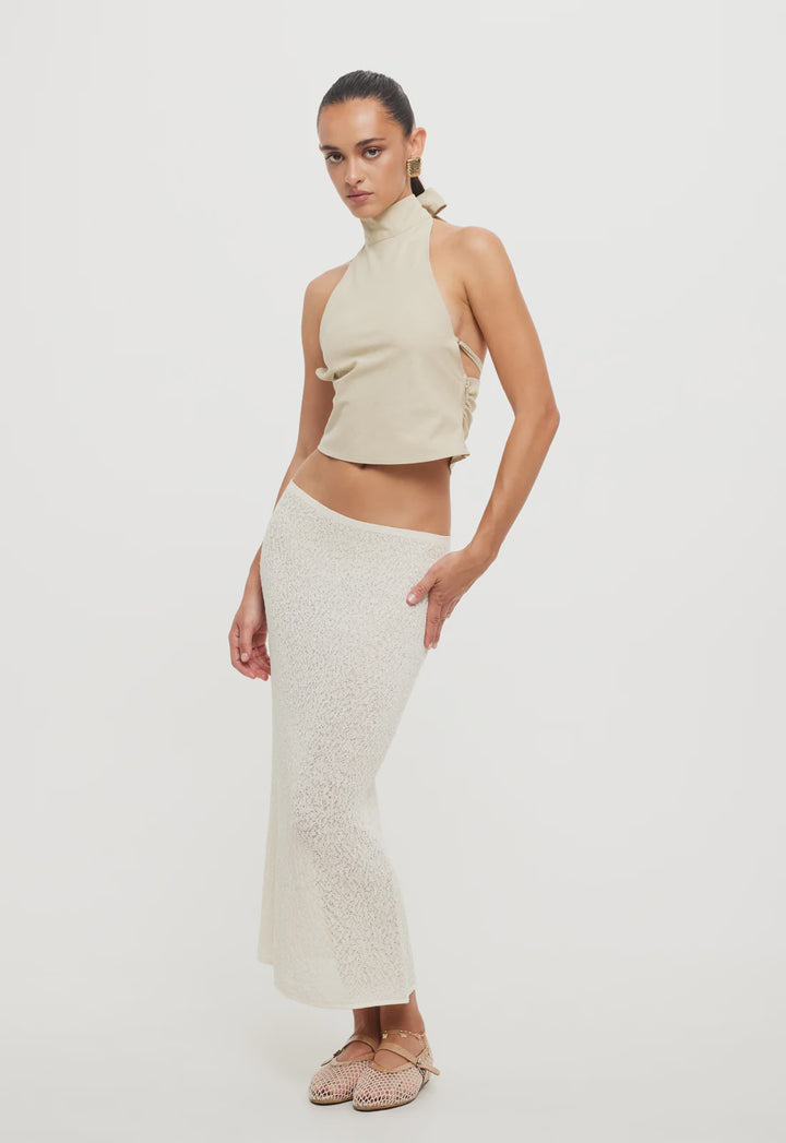 Lioness Pure Midi Skirt - Cream