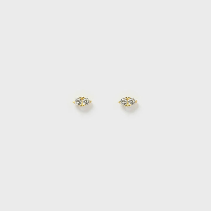 Lucy Gold Stud Earrings