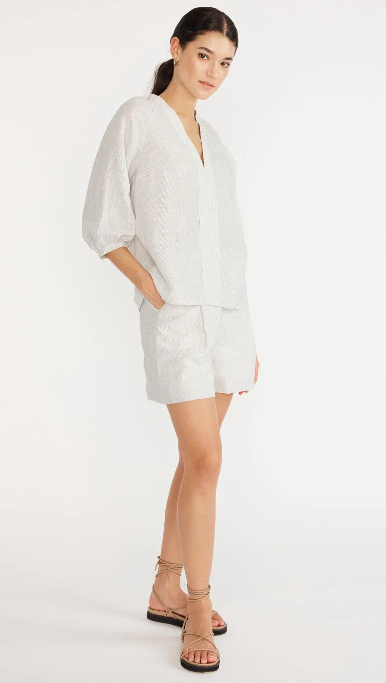Lune Linen Blouse - Stripe