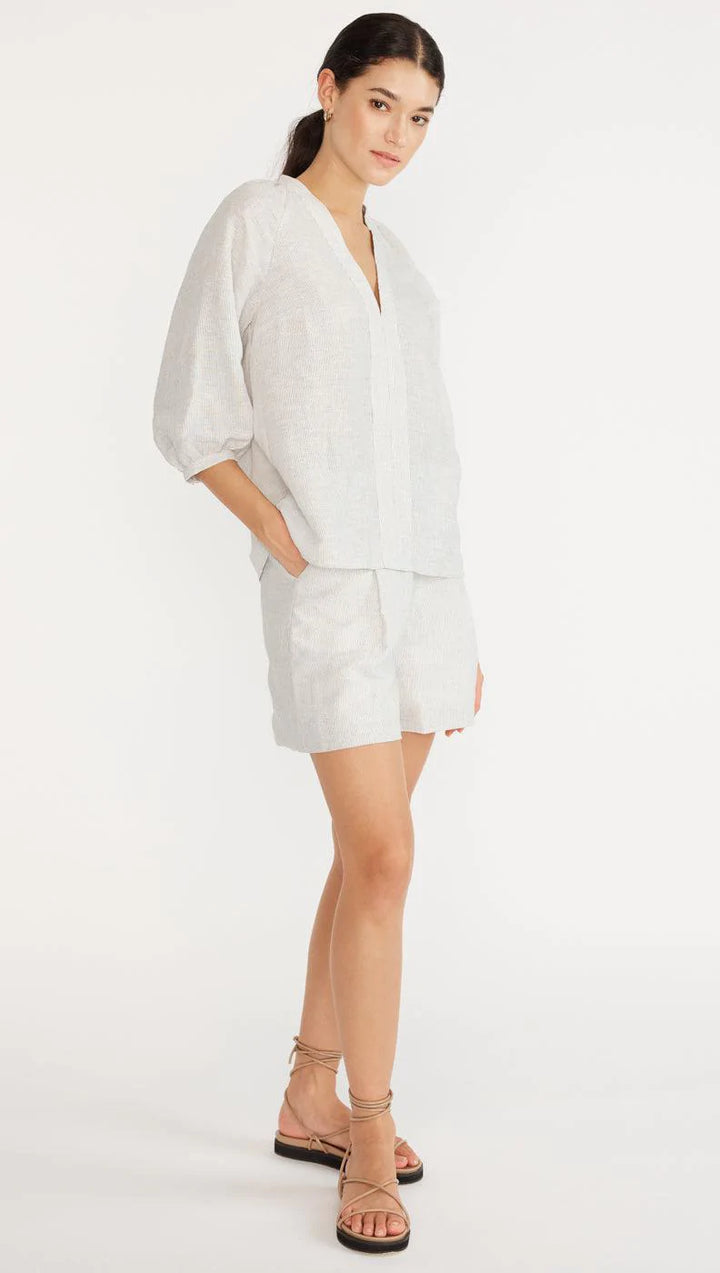 Lune Linen Blouse - Stripe
