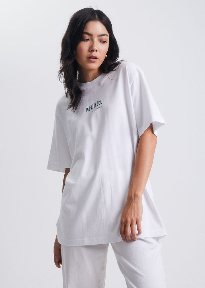 Plant Based Happiness Unisex Recycled Tee- White