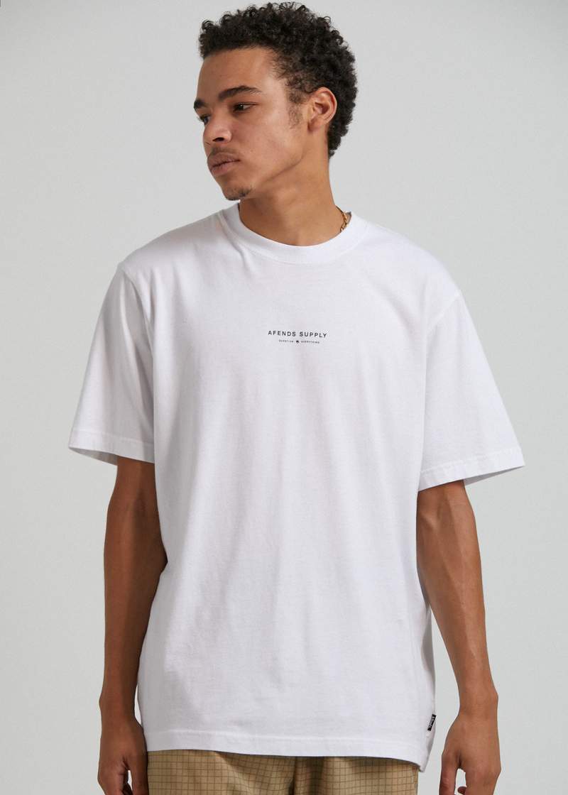 Transit Recycled Retro Fit Tee- White