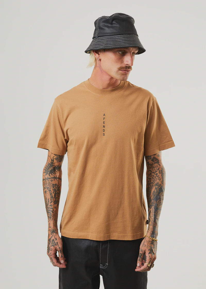 Machine Recycled Retro Fit Tee- Chestnut