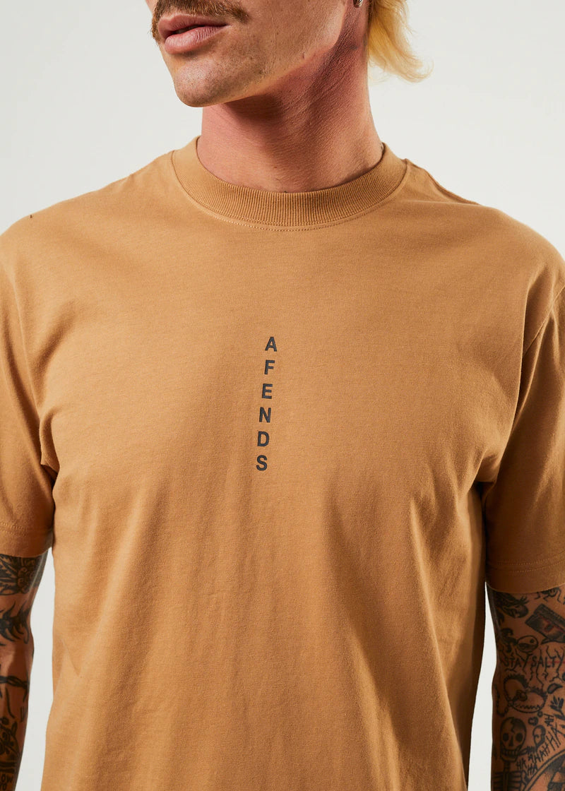Machine Recycled Retro Fit Tee- Chestnut