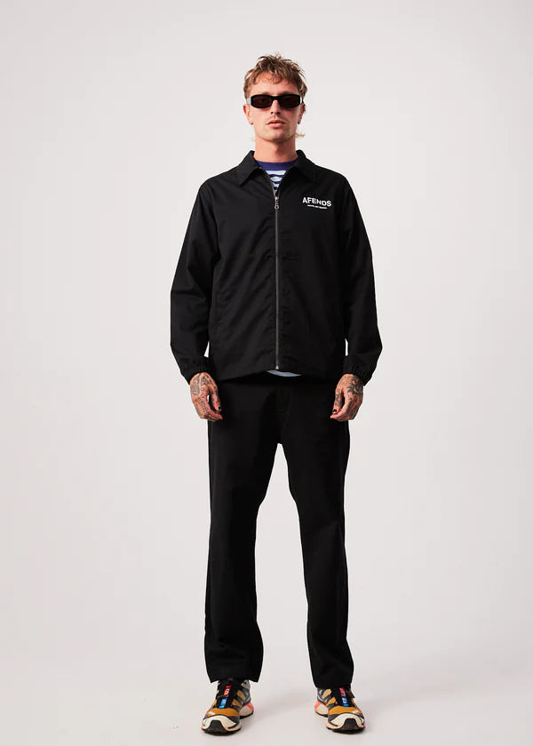 Spaced Recycled Coach Jacket - Black