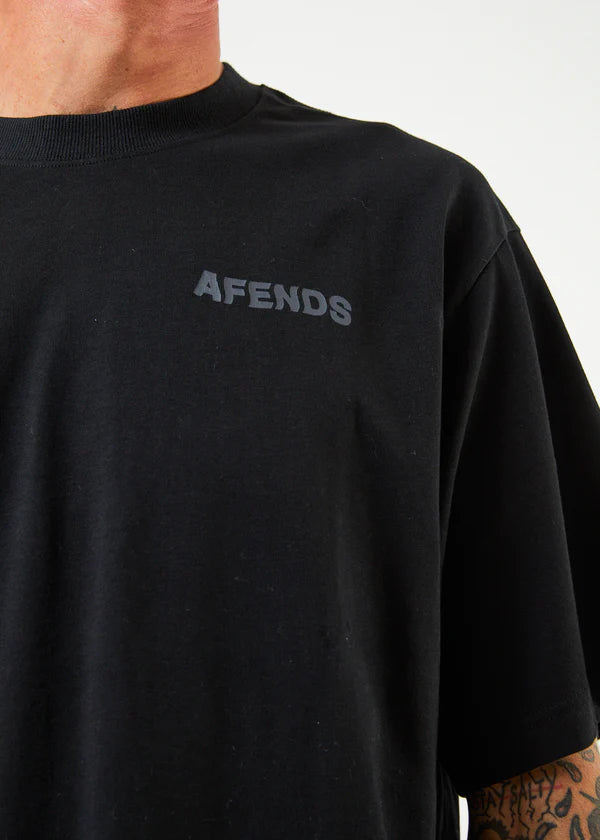 Vortex Recycled Retro Fit Tee- Black