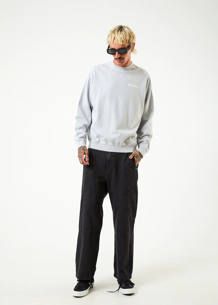 Vortex Recycled Crew Neck Jumper - Smoke