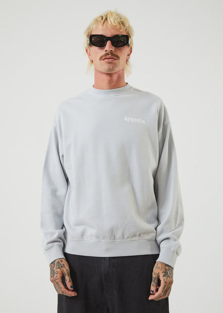 Vortex Recycled Crew Neck Jumper - Smoke