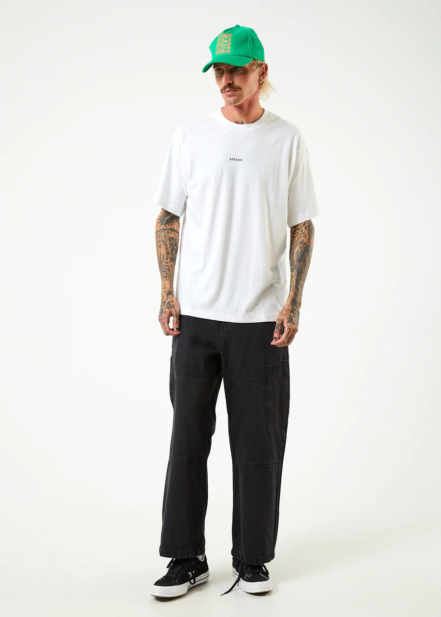 Horizon Hemp Retro Fit Tee- White