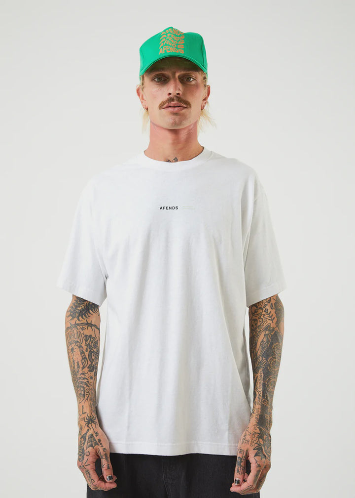Horizon Hemp Retro Fit Tee- White