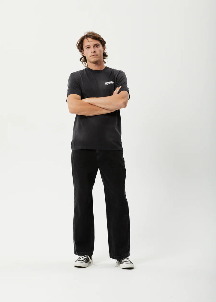Eternal Recycled Retro Fit Tee - Worn Black