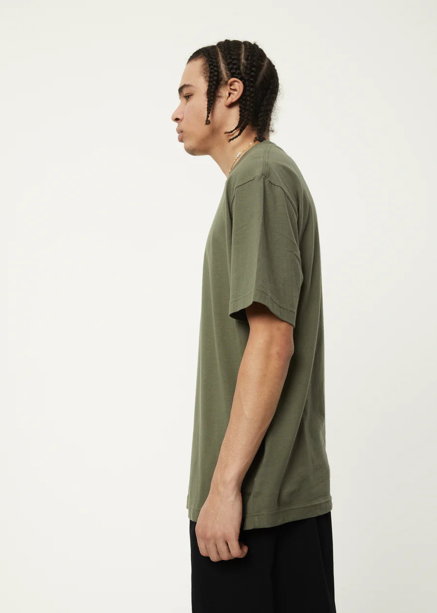 Calico Recycled Retro Fit Tee - Cypress