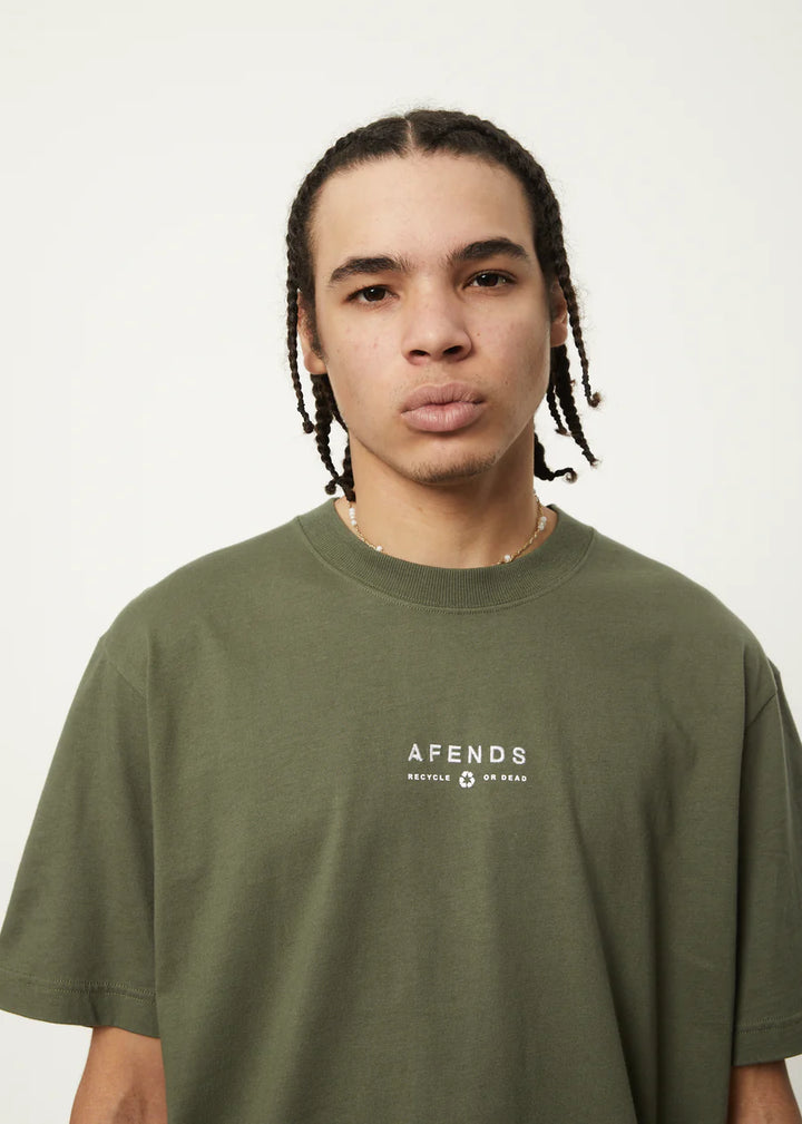 Calico Recycled Retro Fit Tee - Cypress