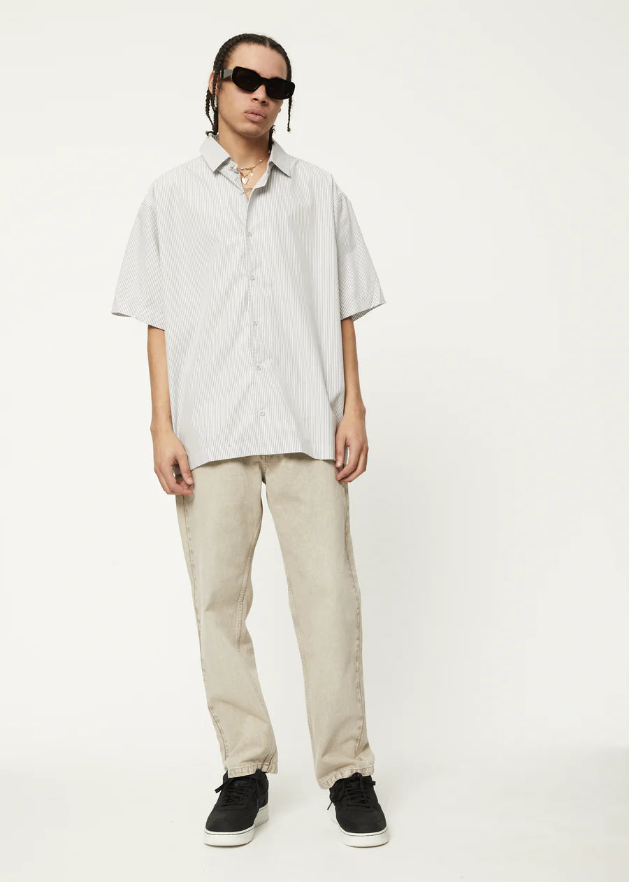 Locked Up Recycled led Short Sleeve Shirt - Smoke