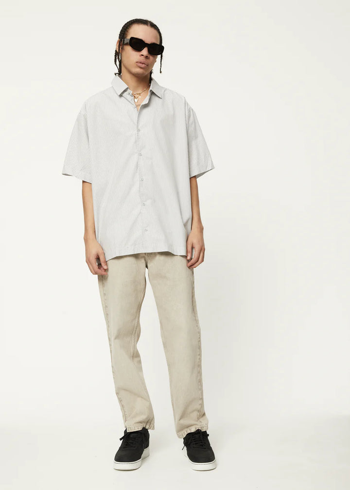 Locked Up Recycled led Short Sleeve Shirt - Smoke