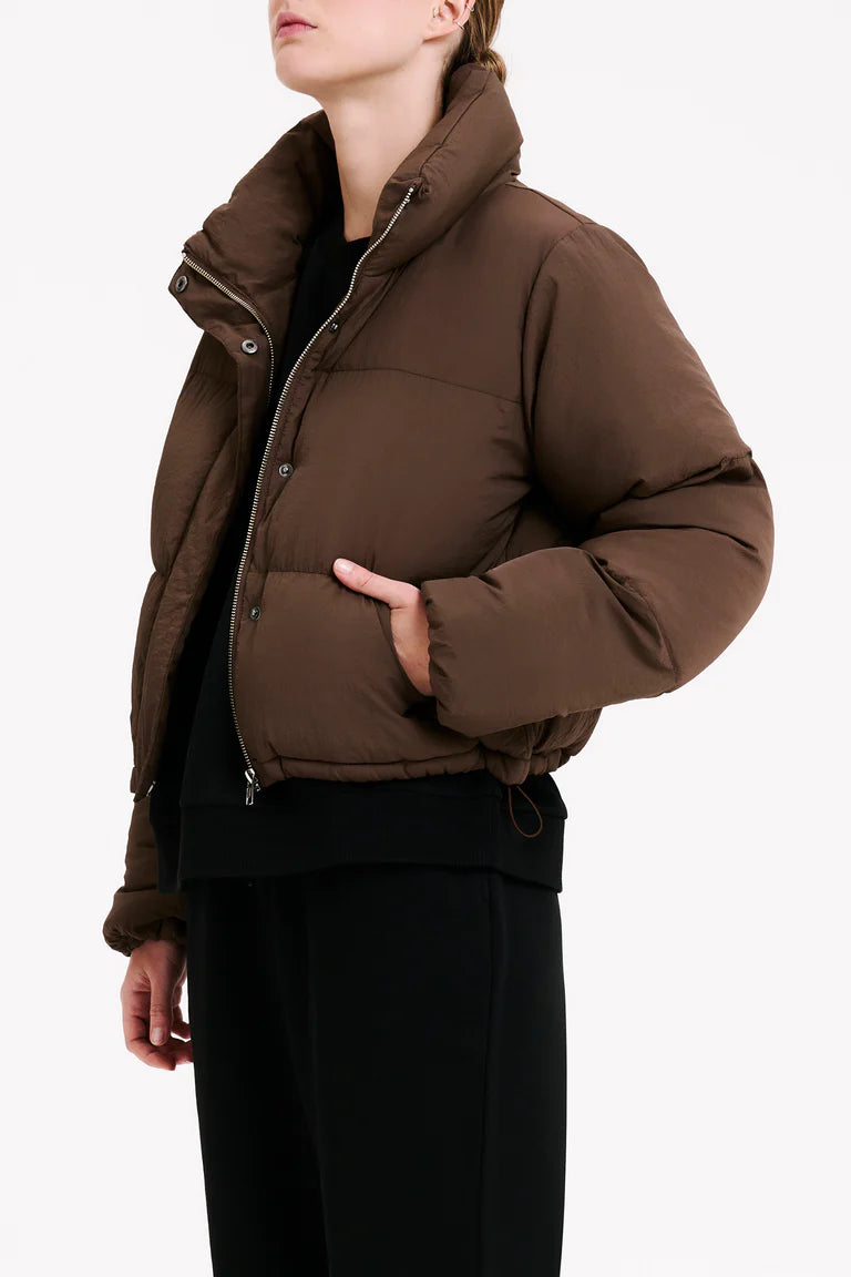 Topher Puffer Jacket - Cola