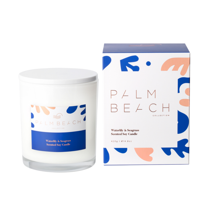 420g Standard Candle Limited Edition - Waterlily & Seagrass