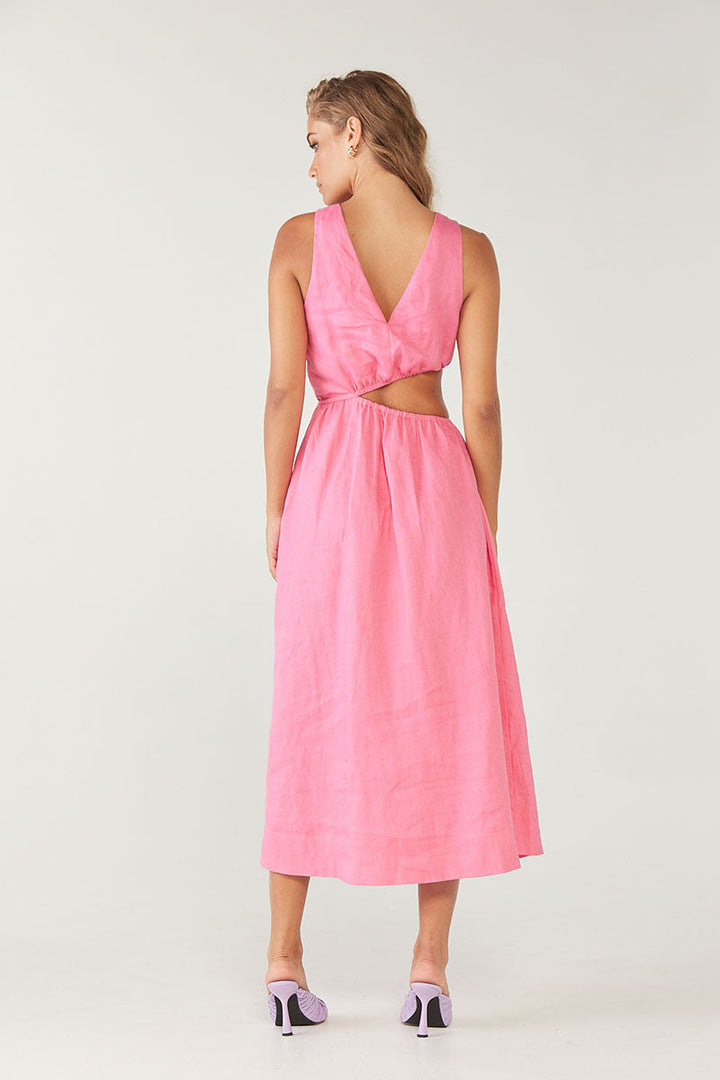 Mode Midi Dress - Pop Pink