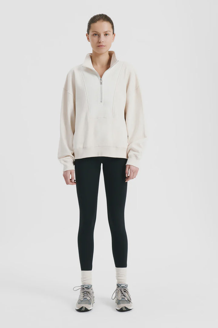 Nude Active Contrast Zip Sweat - Cloud