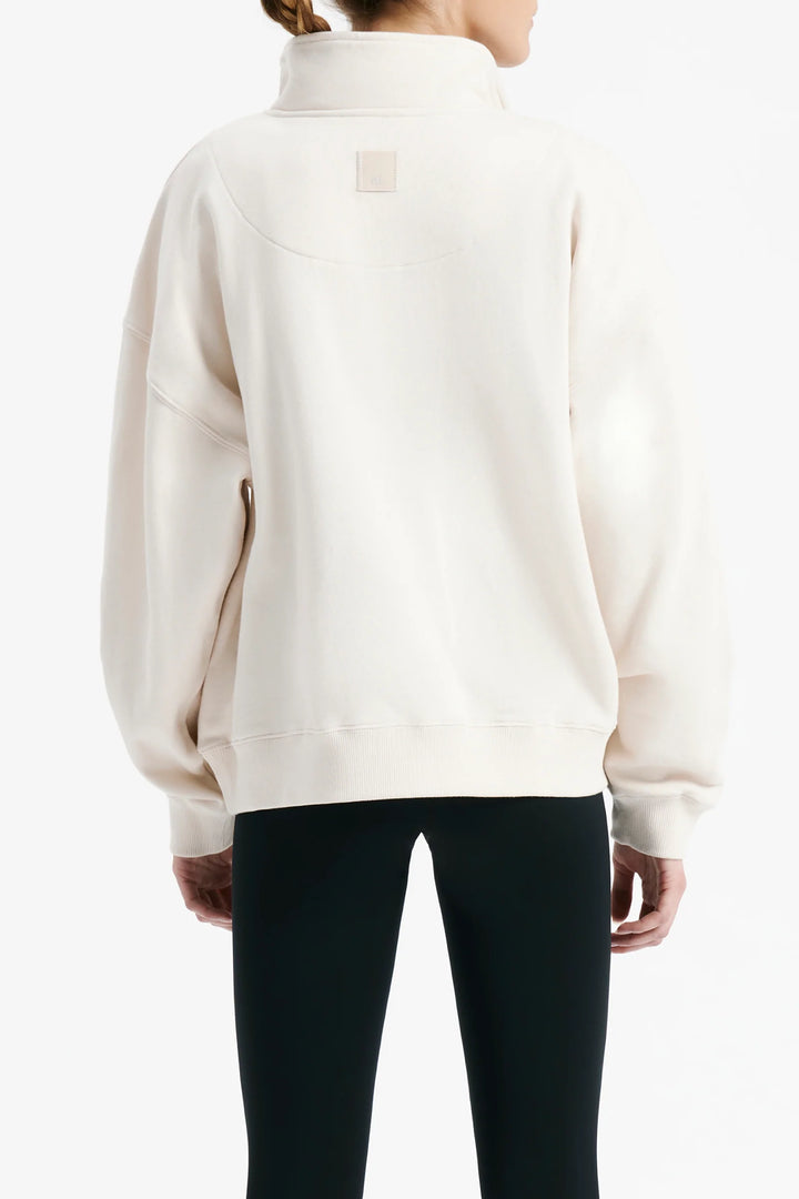 Nude Active Contrast Zip Sweat - Cloud