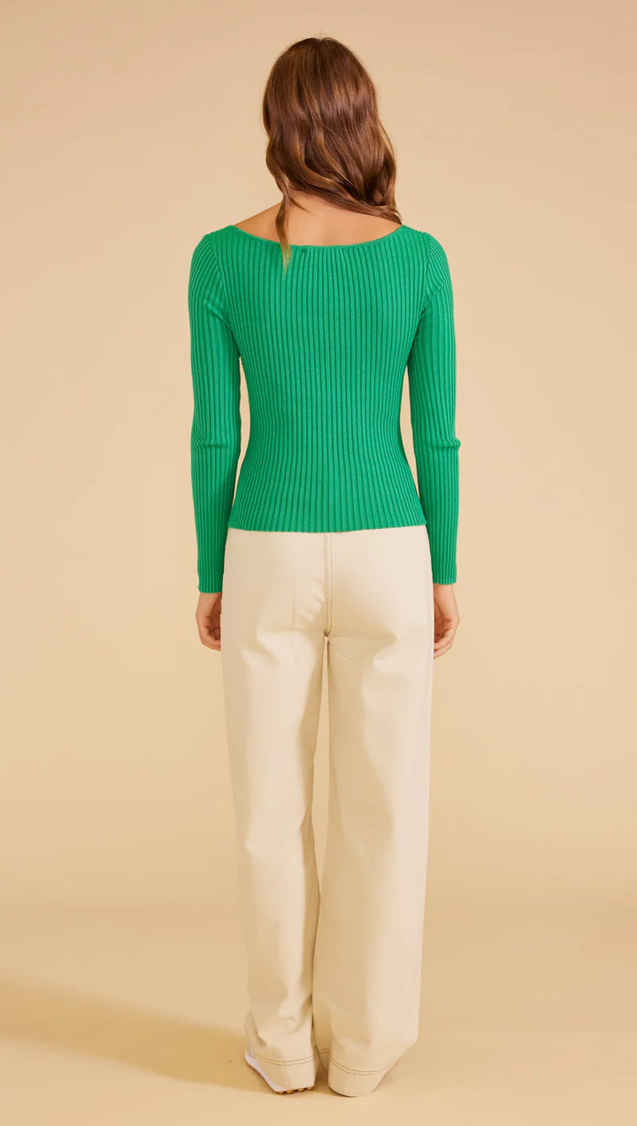 Nora Knit Top - Green